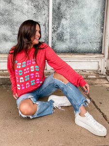 Here Comes Santa Terry Sweatshirt