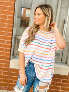 Rainbow Waters Knit Top