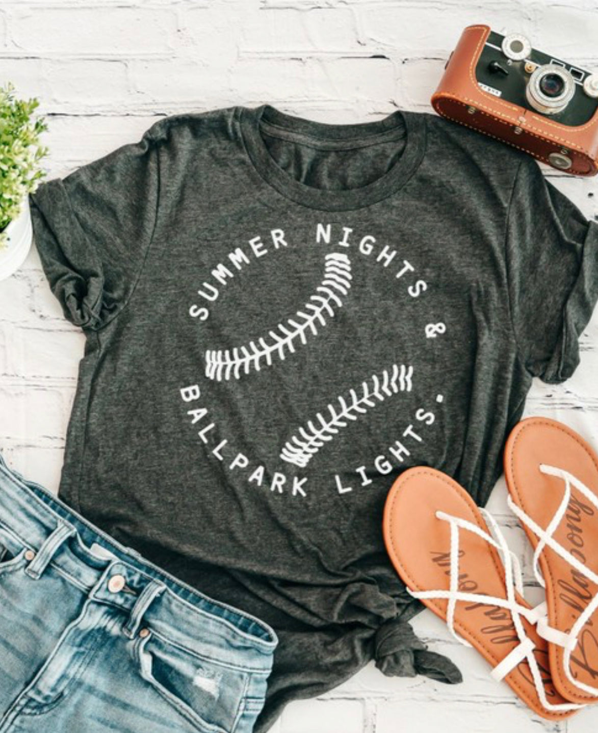 Summer Nights and Ballpark Lights Tee