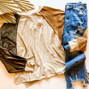 Cordy Color Block Top