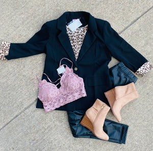 My Leopard Black Jacket