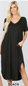 Black Plus Lazy Dress
