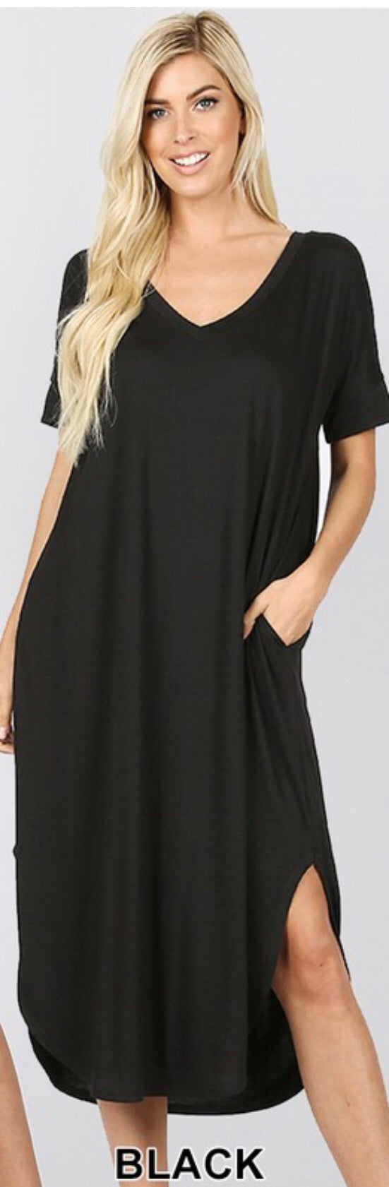 Black Plus Lazy Dress