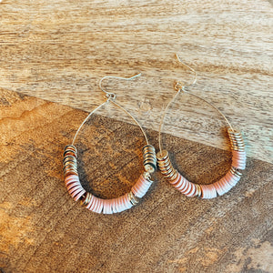 Mauve Beaded Teardrop