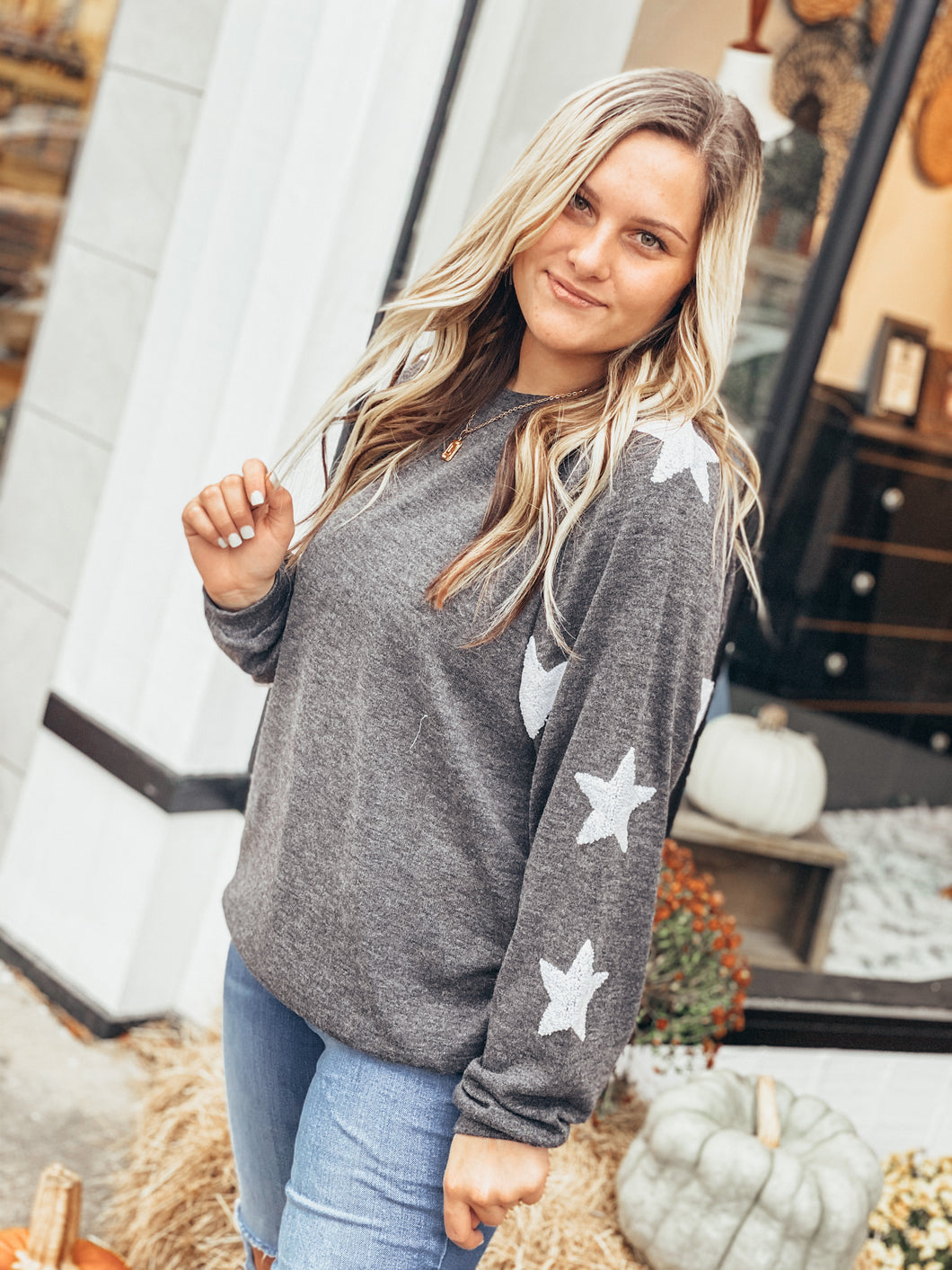 Star Patch Pullover