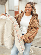 Load image into Gallery viewer, Embroidered Teddy Jacket