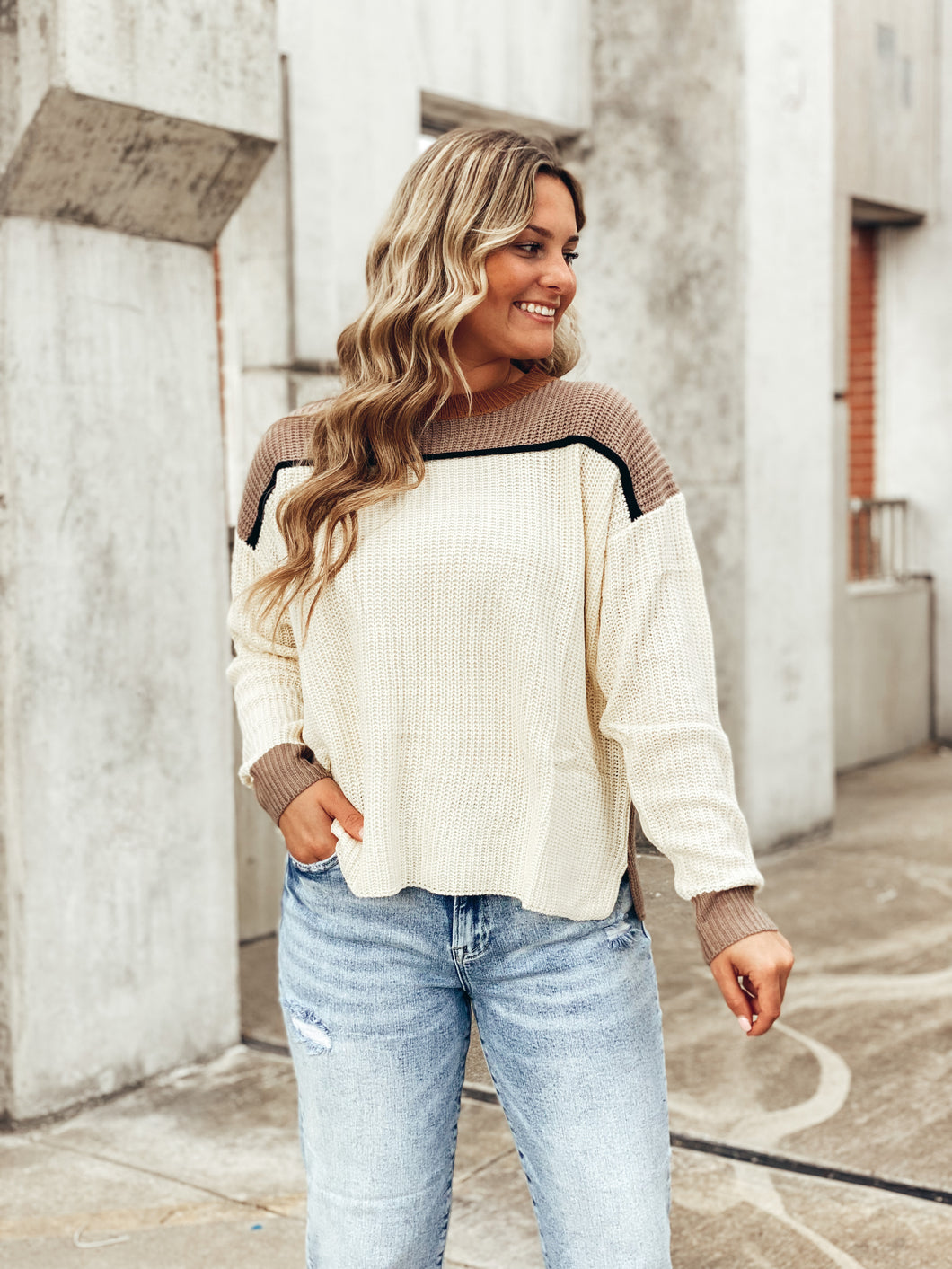 So Simple Sweater (look at the back!)