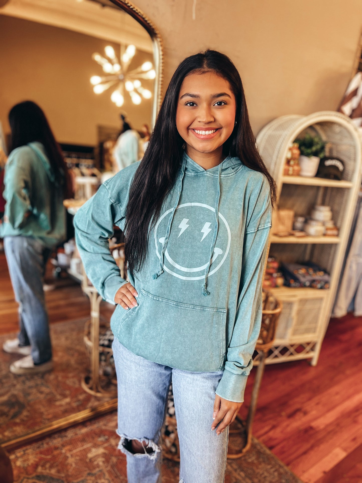 Thunder Smiley Pullover