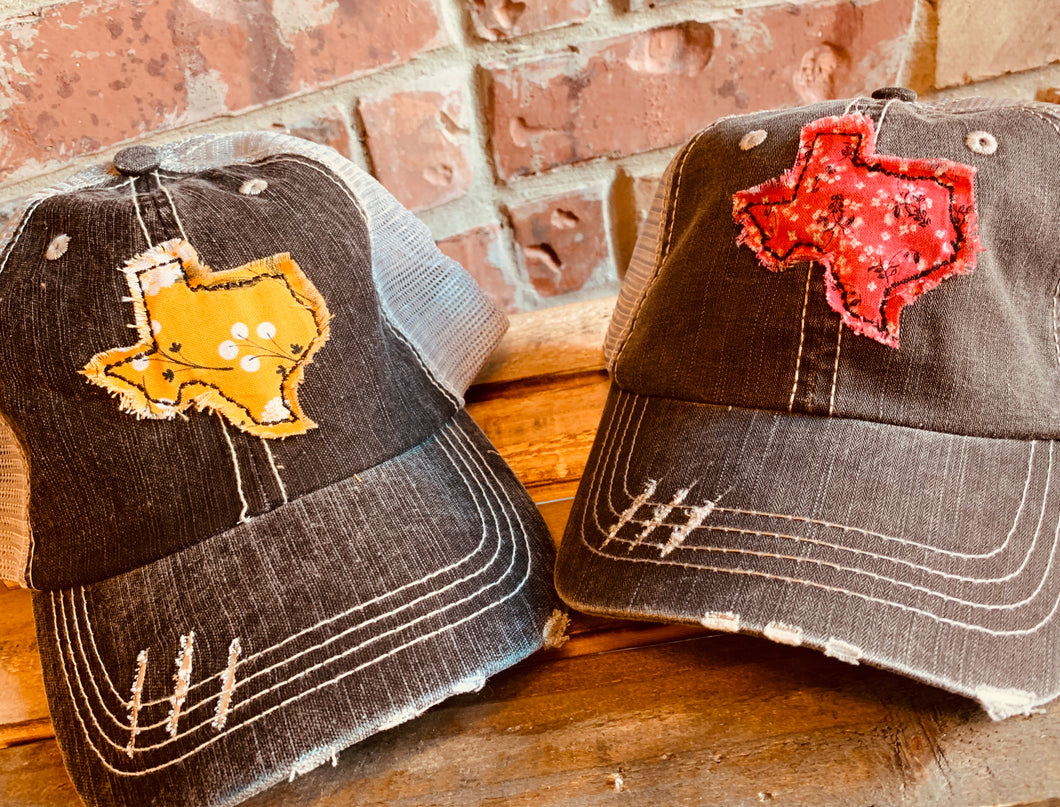 TX Distressed Hat w/ Patch