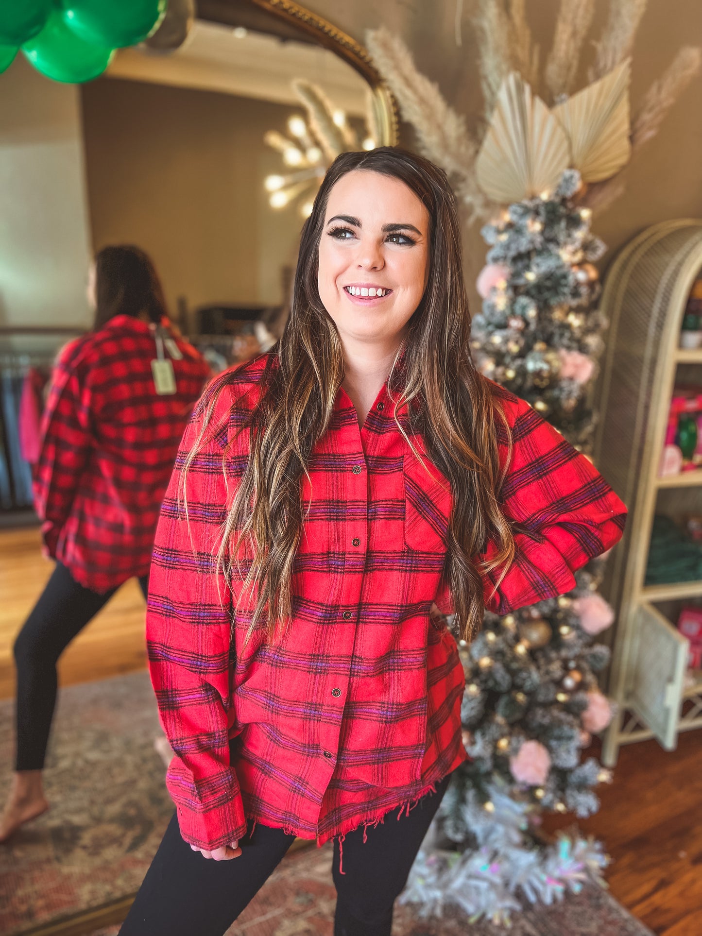 Red Ombre Flannel