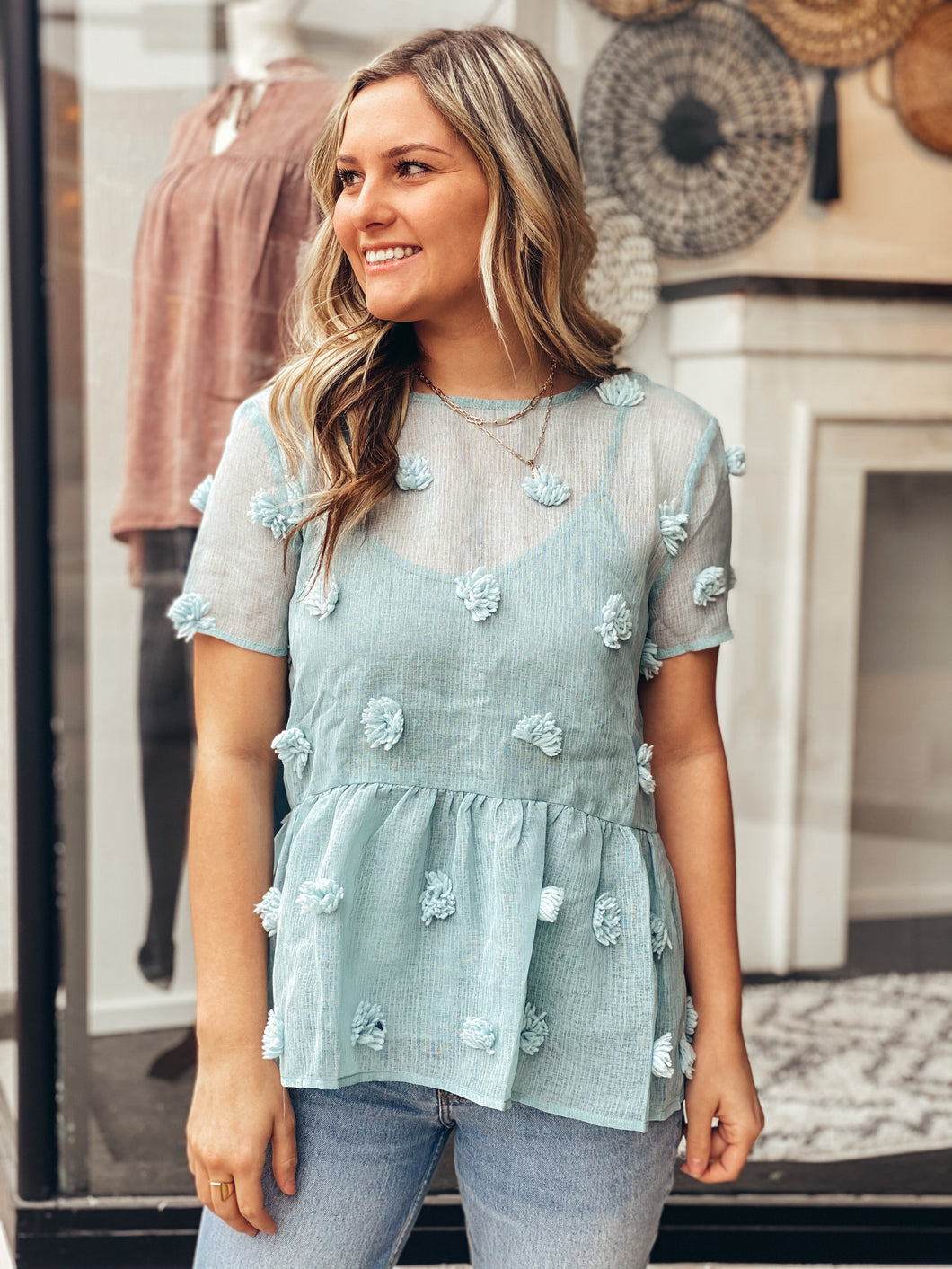 Seafoam Swiss Top