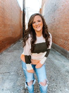 Color Block Home Sweater