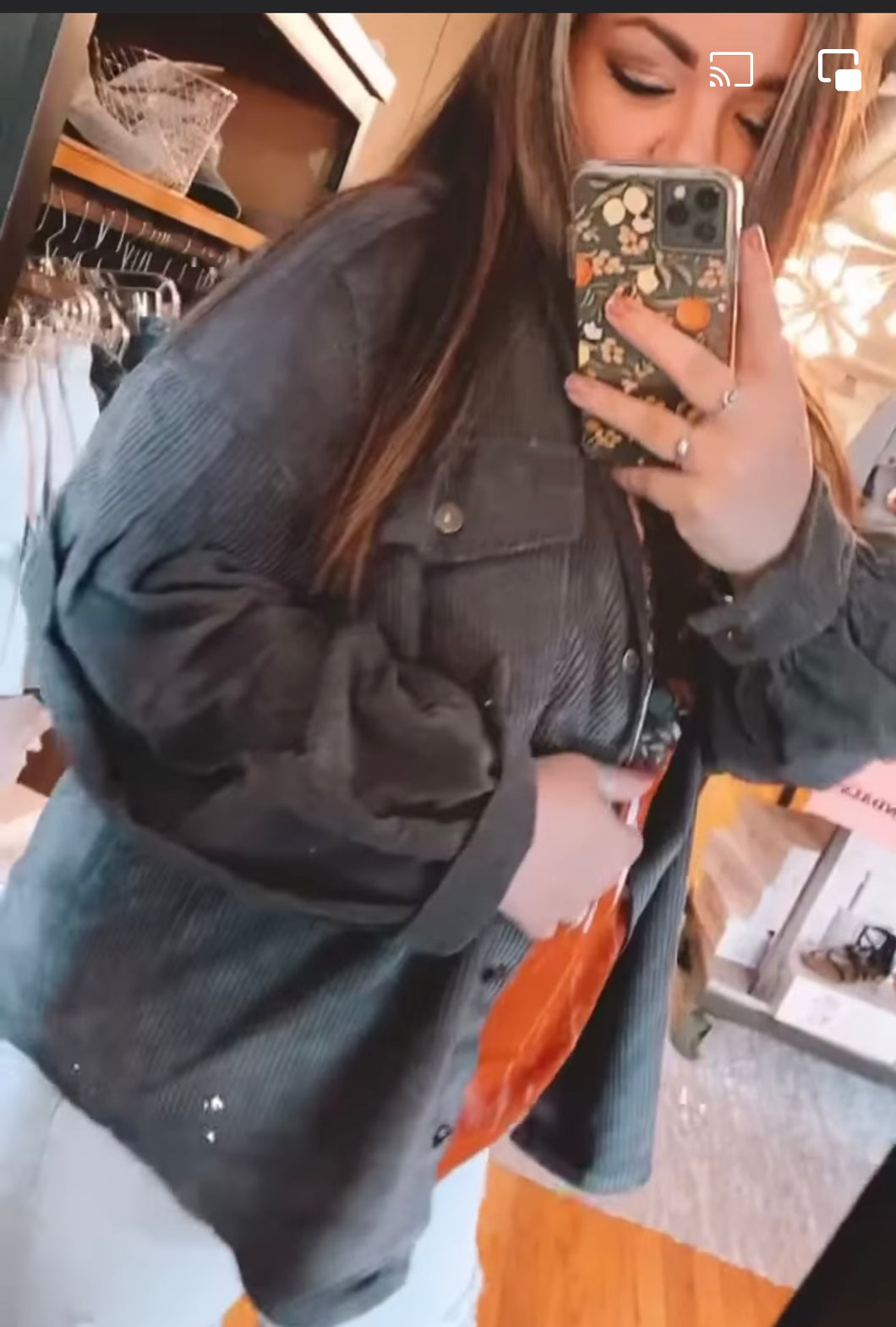 Charcoal Cordy Jacket