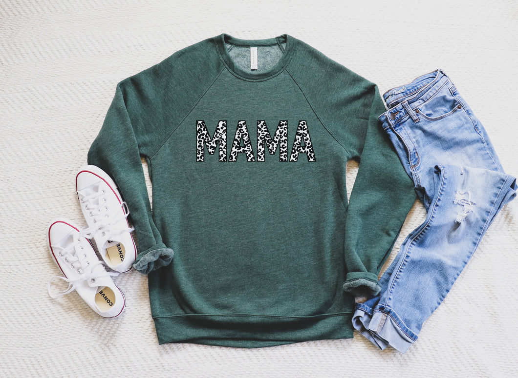 MAMA Leo sweatshirt- forest