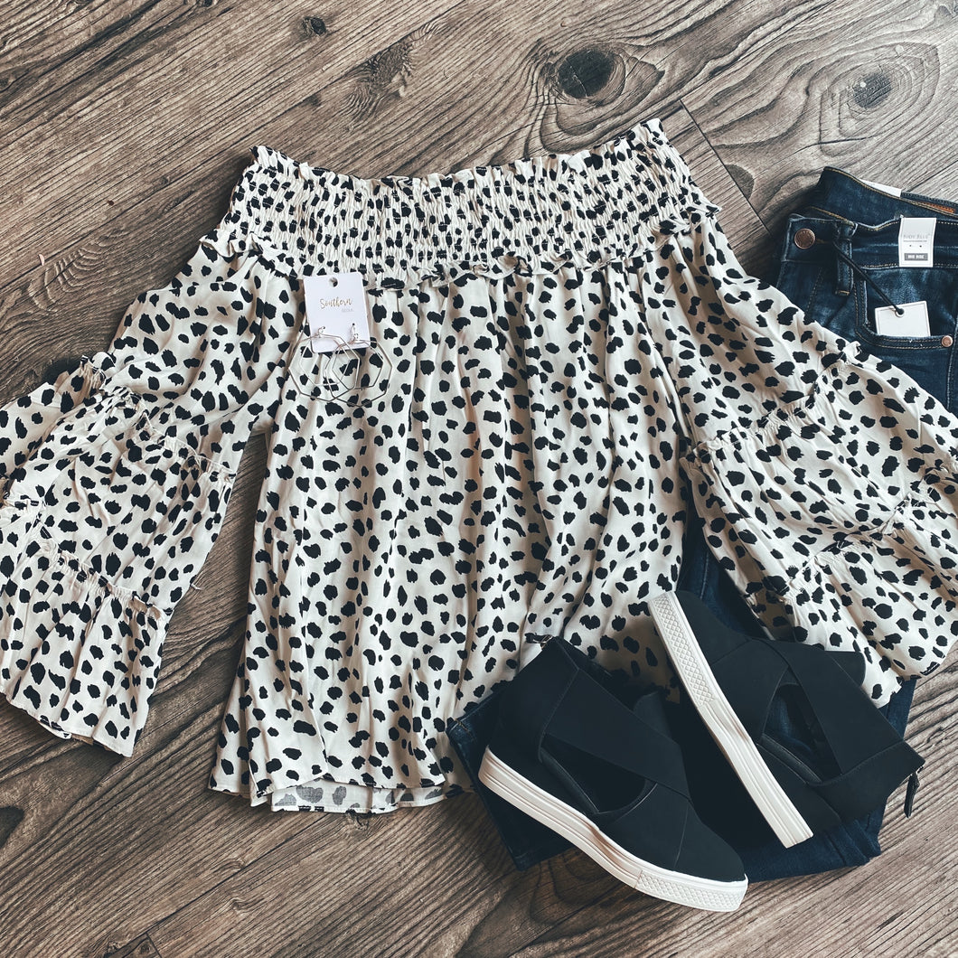 Dotted Dates Top