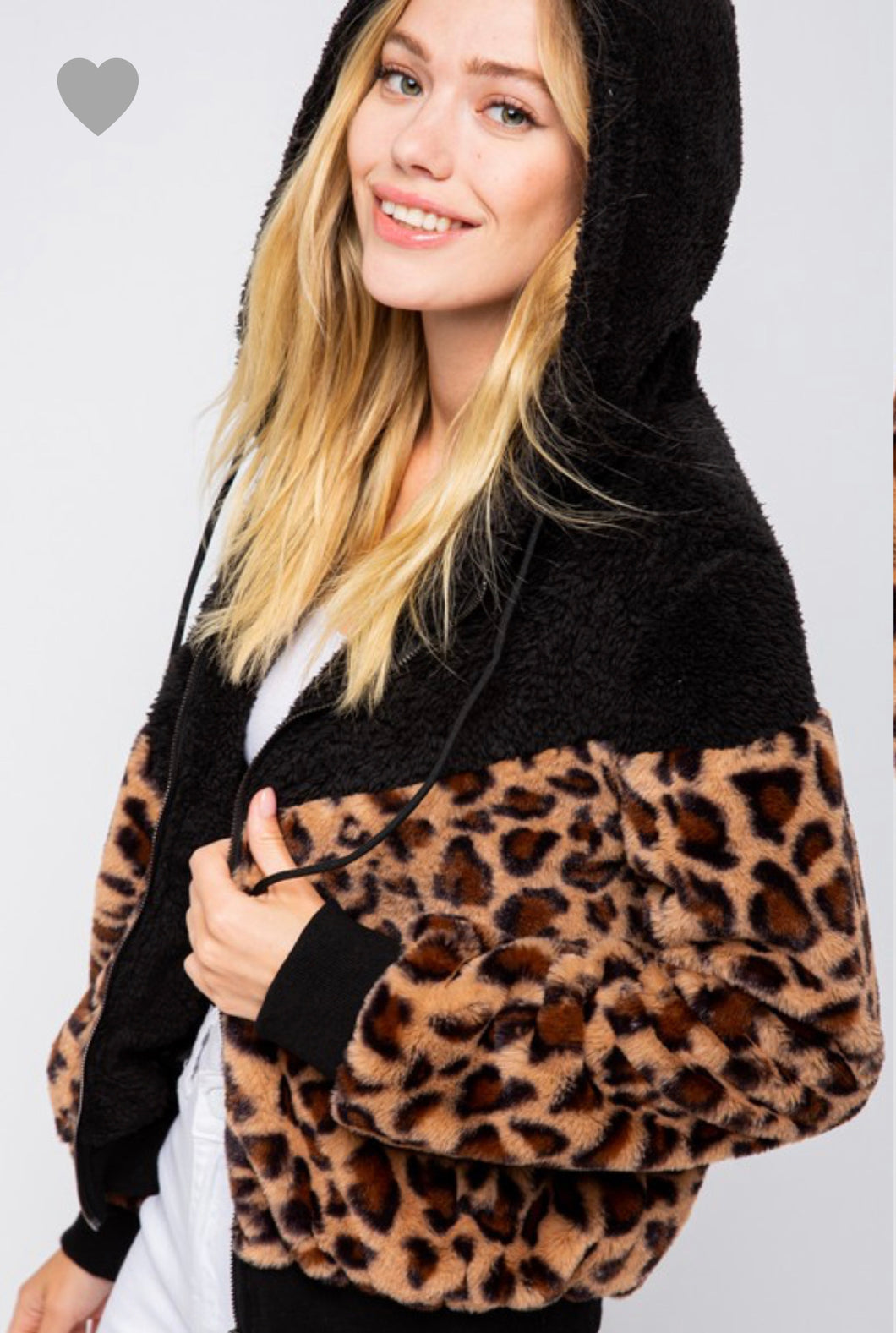 Leopard Fleece Jacket