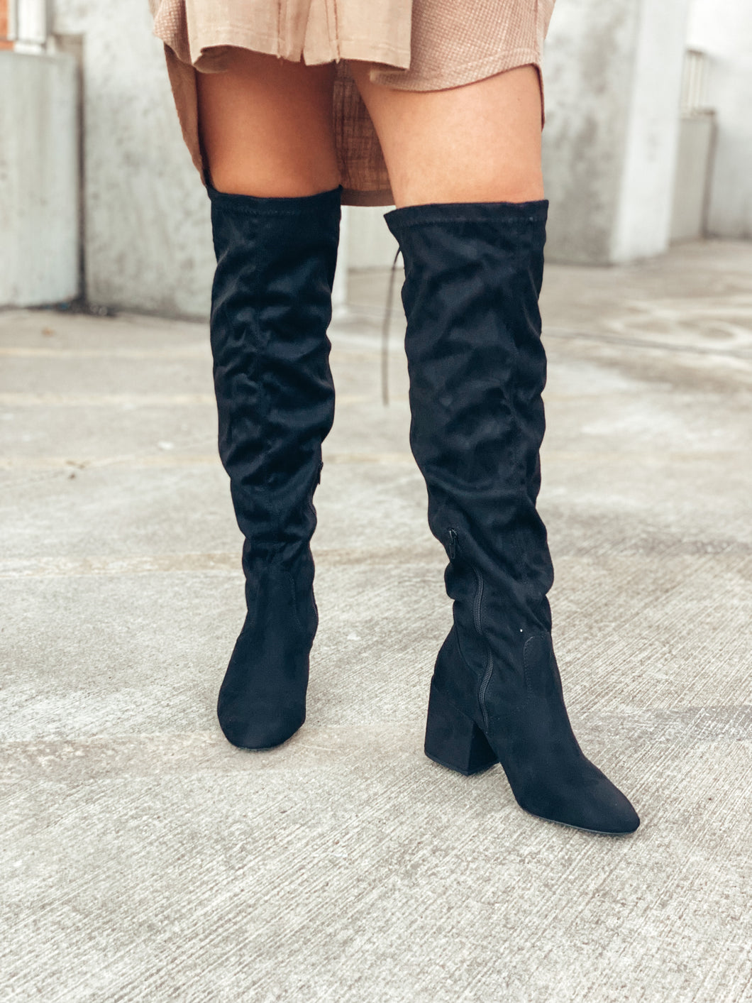 Thigh High Black Boots