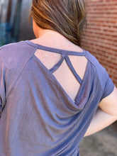 Load image into Gallery viewer, GREY DRAPE BACK