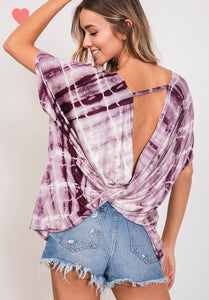 Burgundy Tie Dye