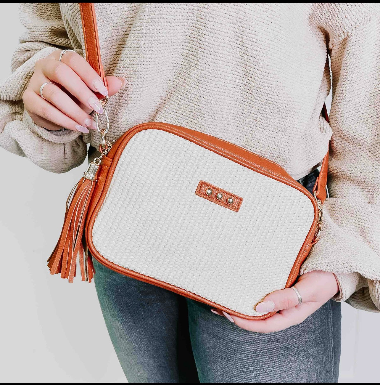 Silvia Straw Crossbody