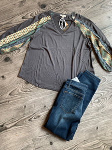 Charcoal Print Sleeve