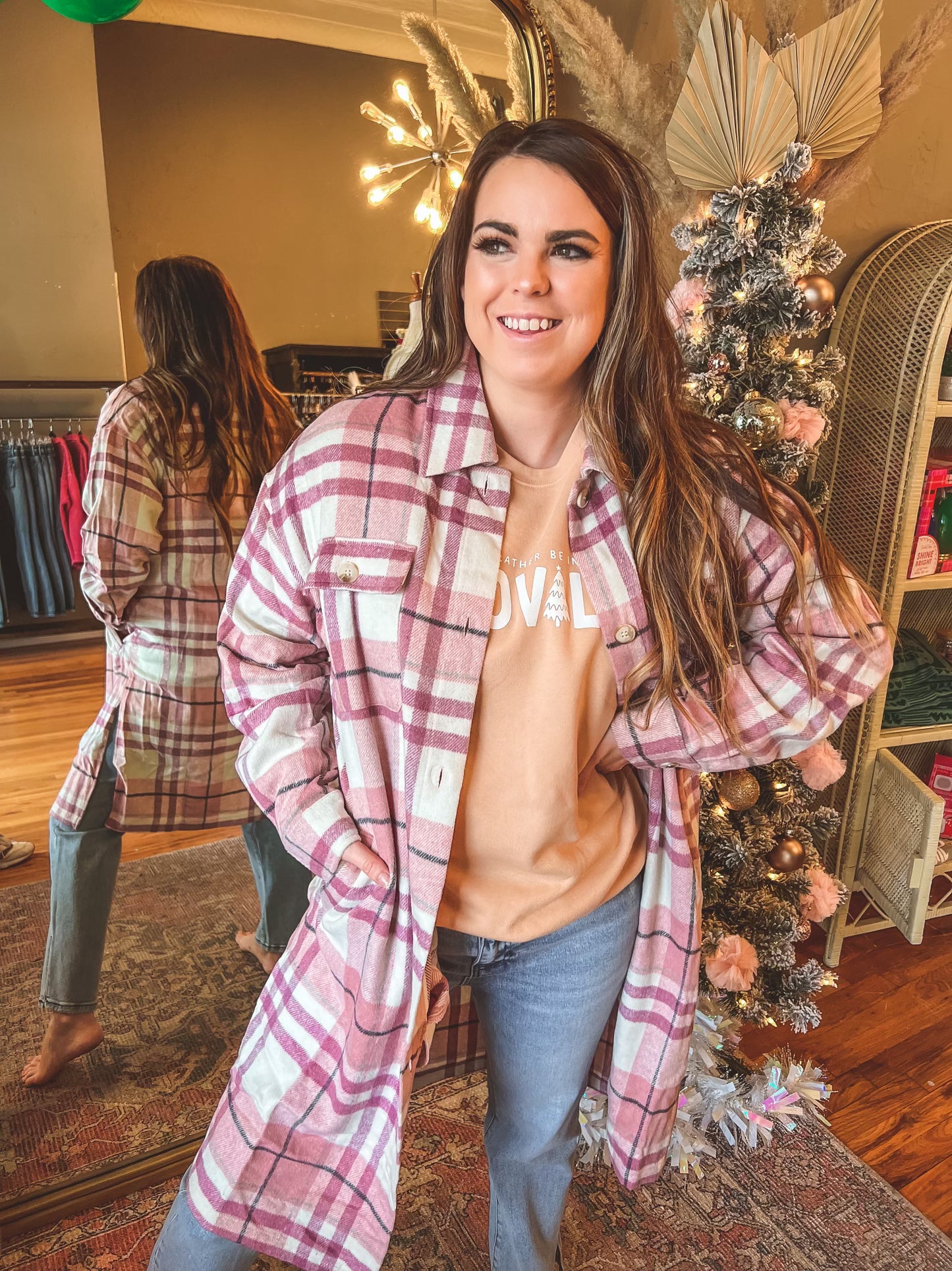 Pink Duster Flannel