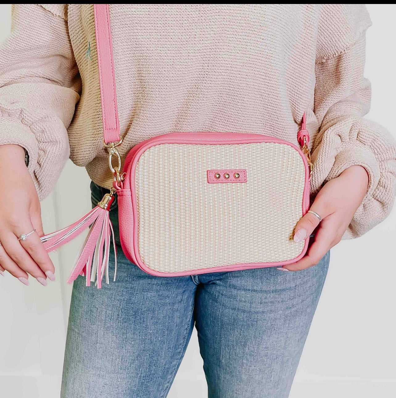 Silvia Straw Crossbody
