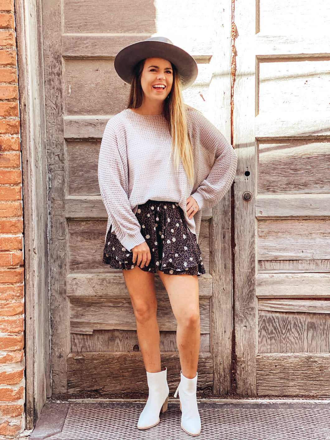 Oversized Open Knit Sweater