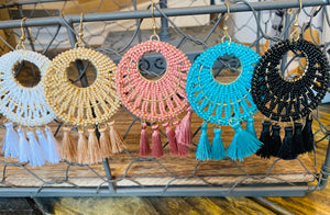 Fringe Hoop Earrings