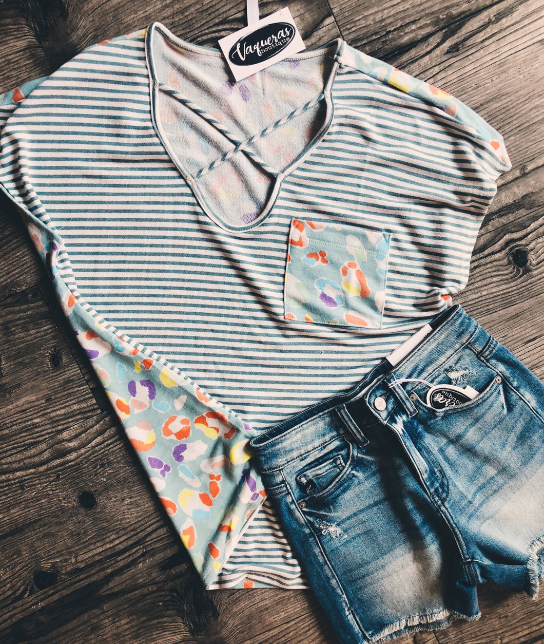 Stripe with Leopard mix