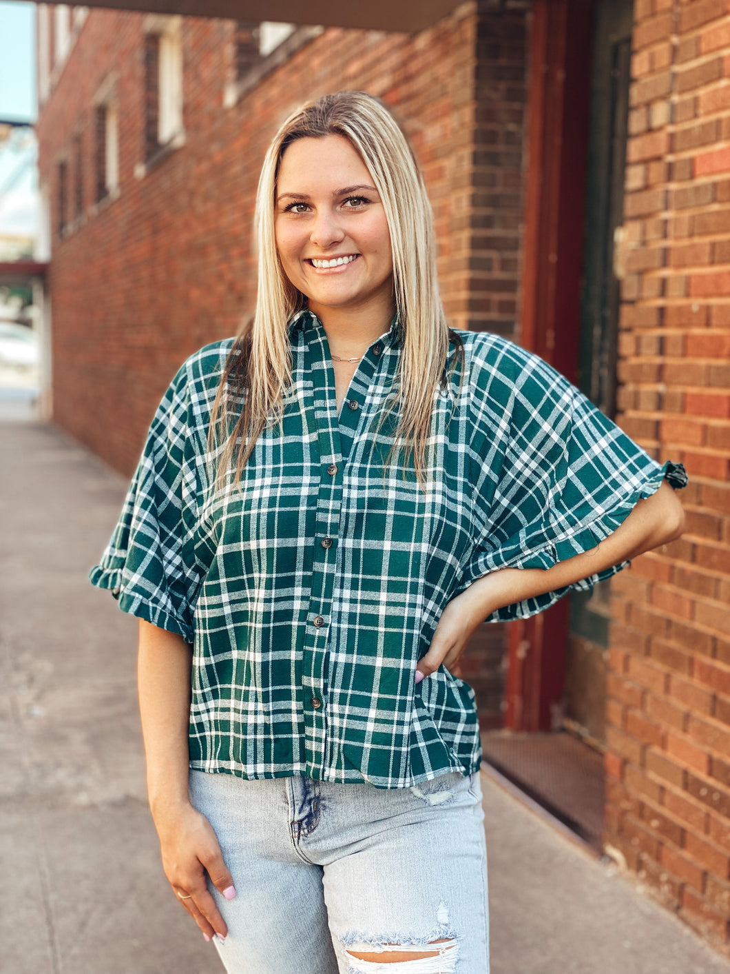 Hunter Plaid Top