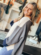 Load image into Gallery viewer, Grey Combo Sweater
