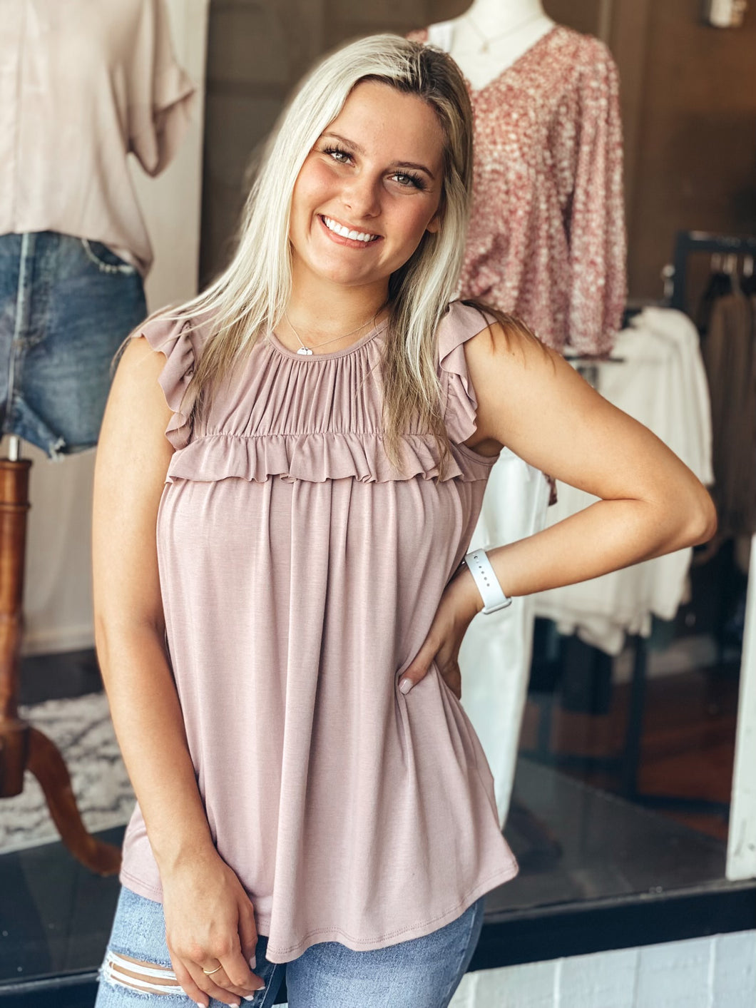 Carefree Ruffle Sleeve